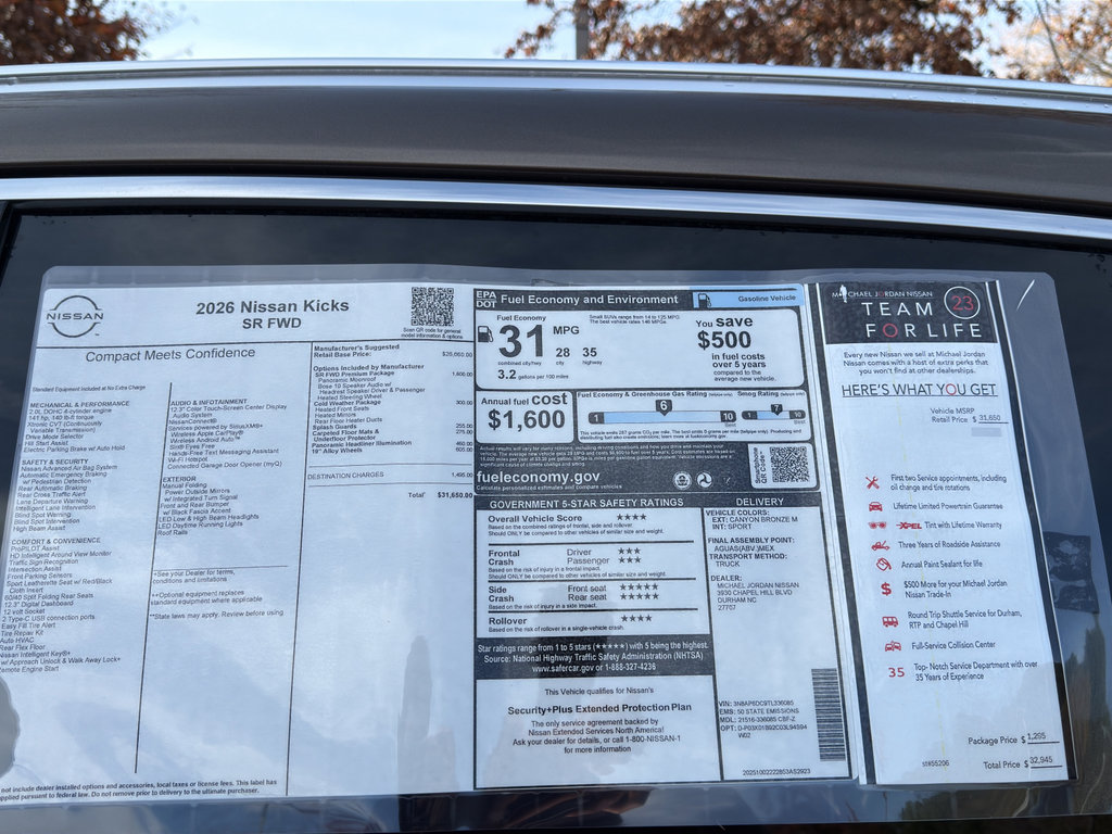 New 2026 Nissan Kicks SR w/ SR Premium Package image 12