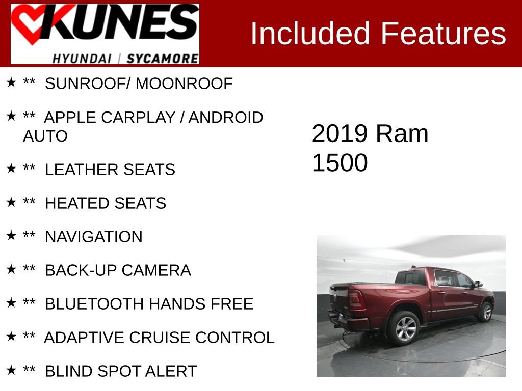 Used 2019 RAM 1500 Limited w/ Advanced Safety Group AWD/4WD image 2
