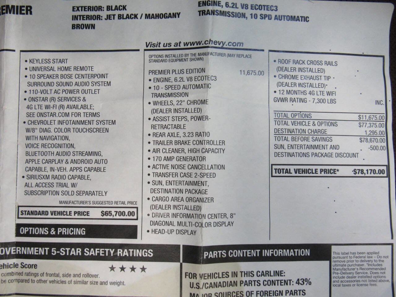 Used 2020 Chevrolet Tahoe Premier w/ Premier Plus Edition image 9