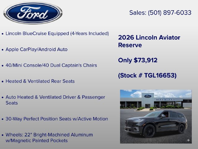 New 2026 Lincoln Aviator Reserve AWD/4WD image 30