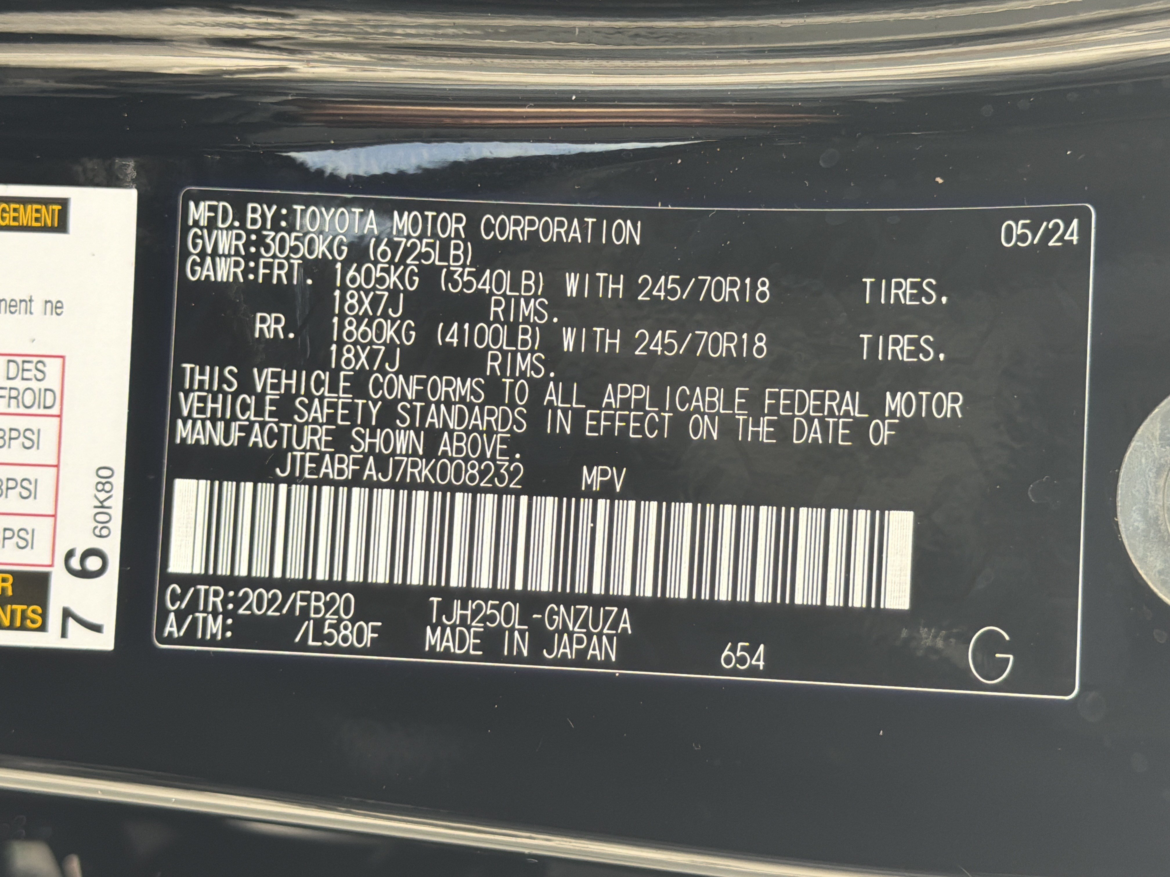 Used 2024 Toyota Land Cruiser 1958 AWD/4WD image 40