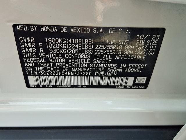 Certified 2024 Honda HR-V Sport image 27