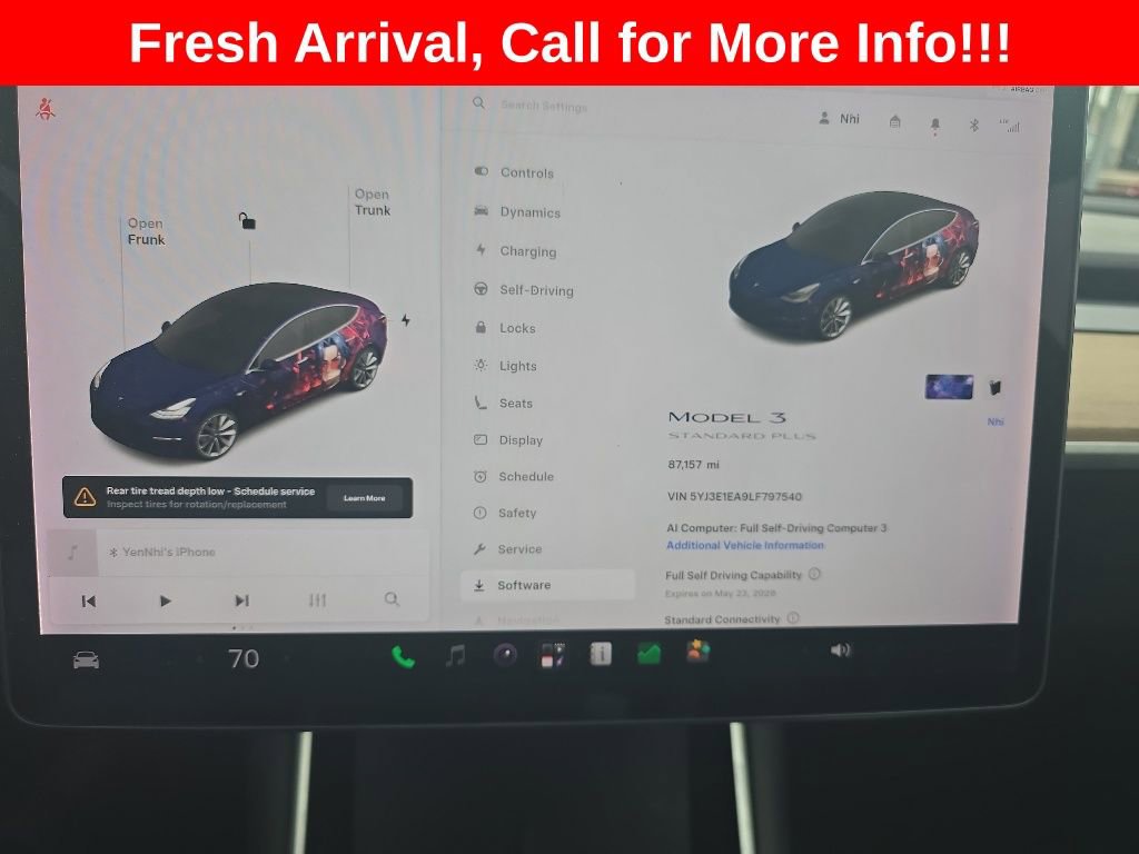 Used 2020 Tesla Model 3 Standard Range Plus RWD image 5