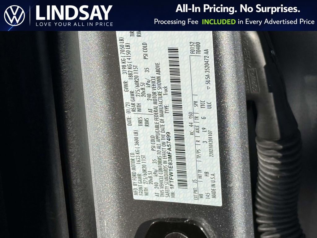 Used 2021 Ford F150 Lariat w/ Equipment Group 502A High image 26