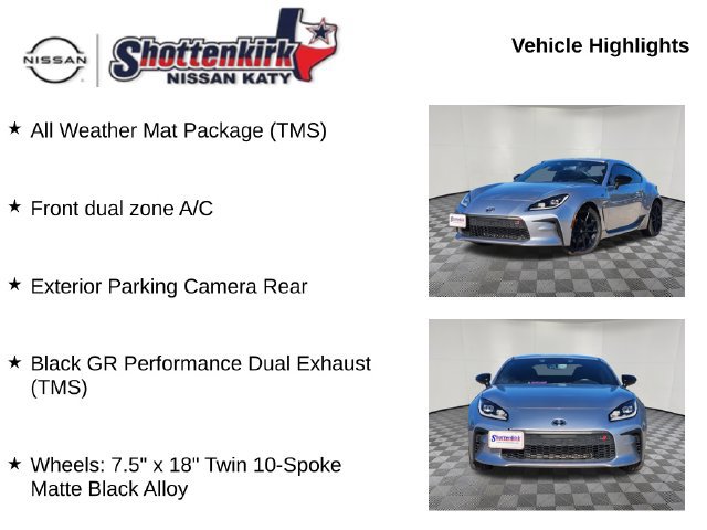 Used 2023 Toyota GR86 Premium w/ ALL Weather Mat Package (TMS) RWD image 6