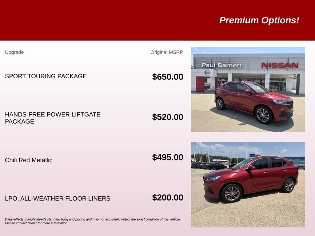 Used 2021 Buick Encore GX Select w/ Sport Touring Package FWD image 9