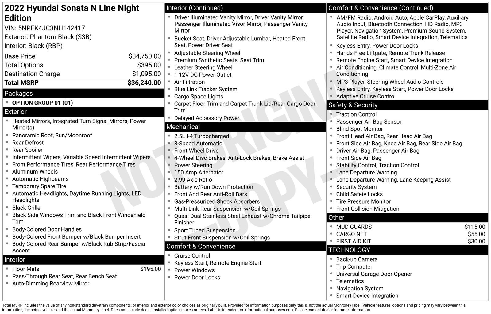 Certified 2022 Hyundai Sonata N Line image 23