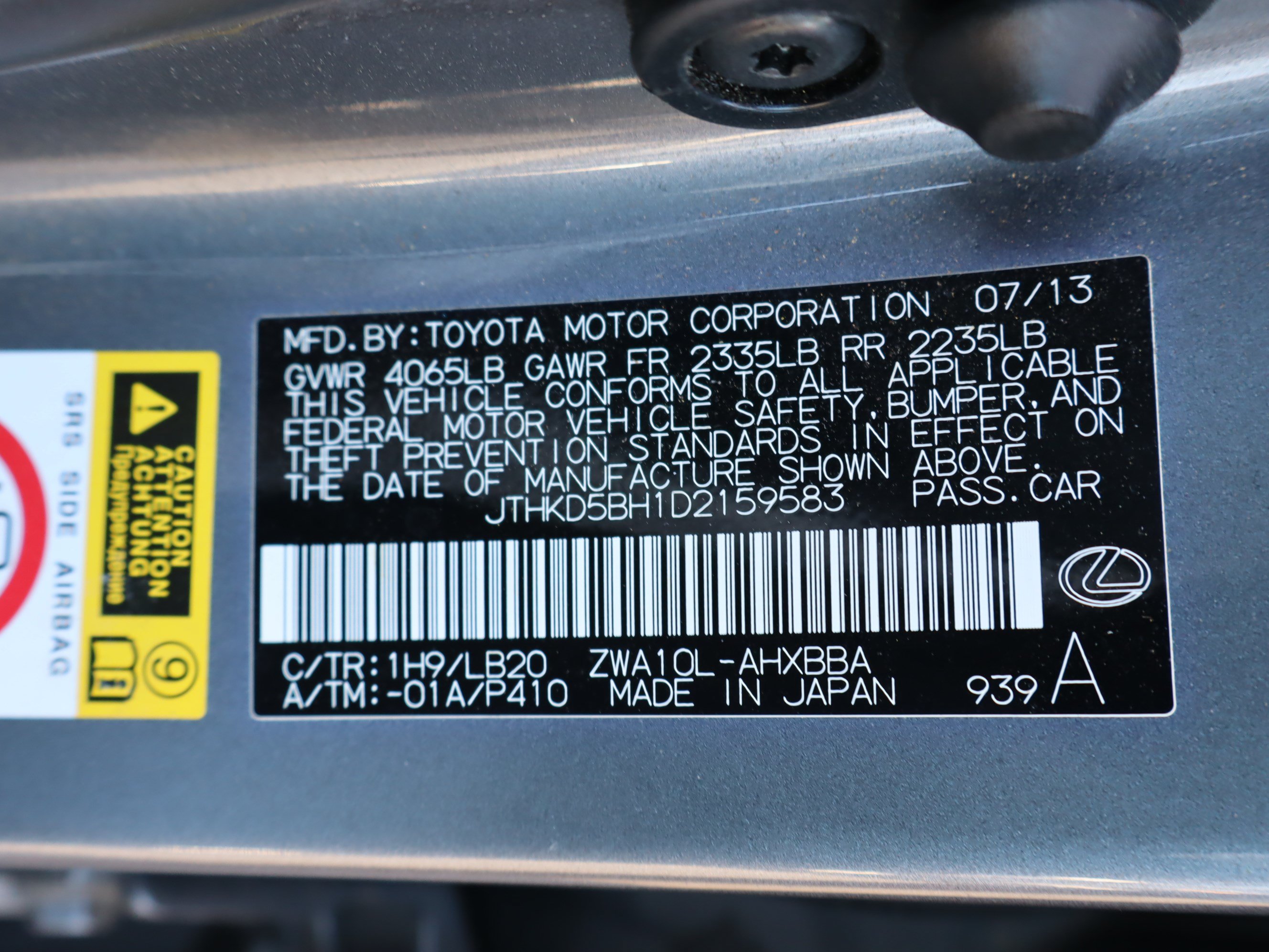 Used 2013 Lexus CT 200h w/ Premium Pkg w/Backup Camera FWD image 23