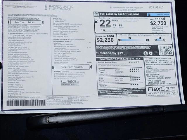 New 2026 Chrysler Pacifica Limited w/ S Appearance Package image 17