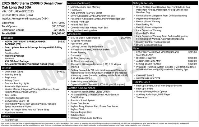 Used 2025 GMC Sierra 2500 Denali image 1