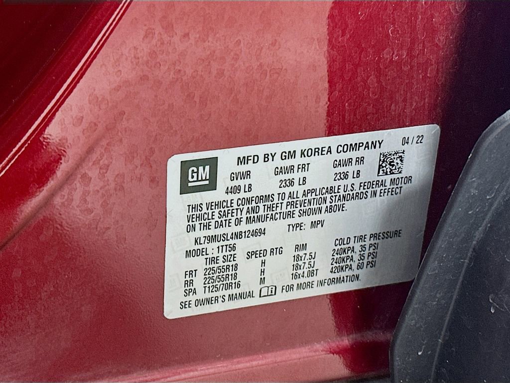 Used 2022 Chevrolet TrailBlazer RS w/ Technology Package image 31