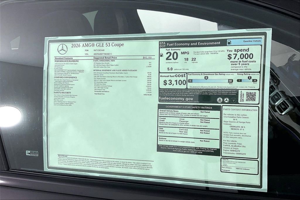 New 2026 Mercedes-Benz GLE 53 AMG 4MATIC Coupe image 13