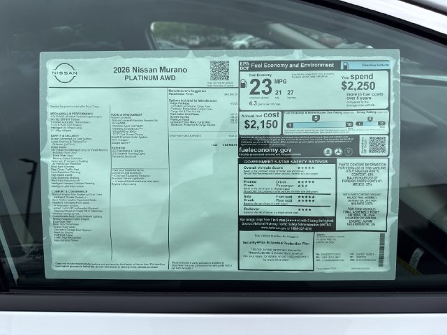 New 2026 Nissan Murano Platinum w/ Cargo Package AWD/4WD image 31