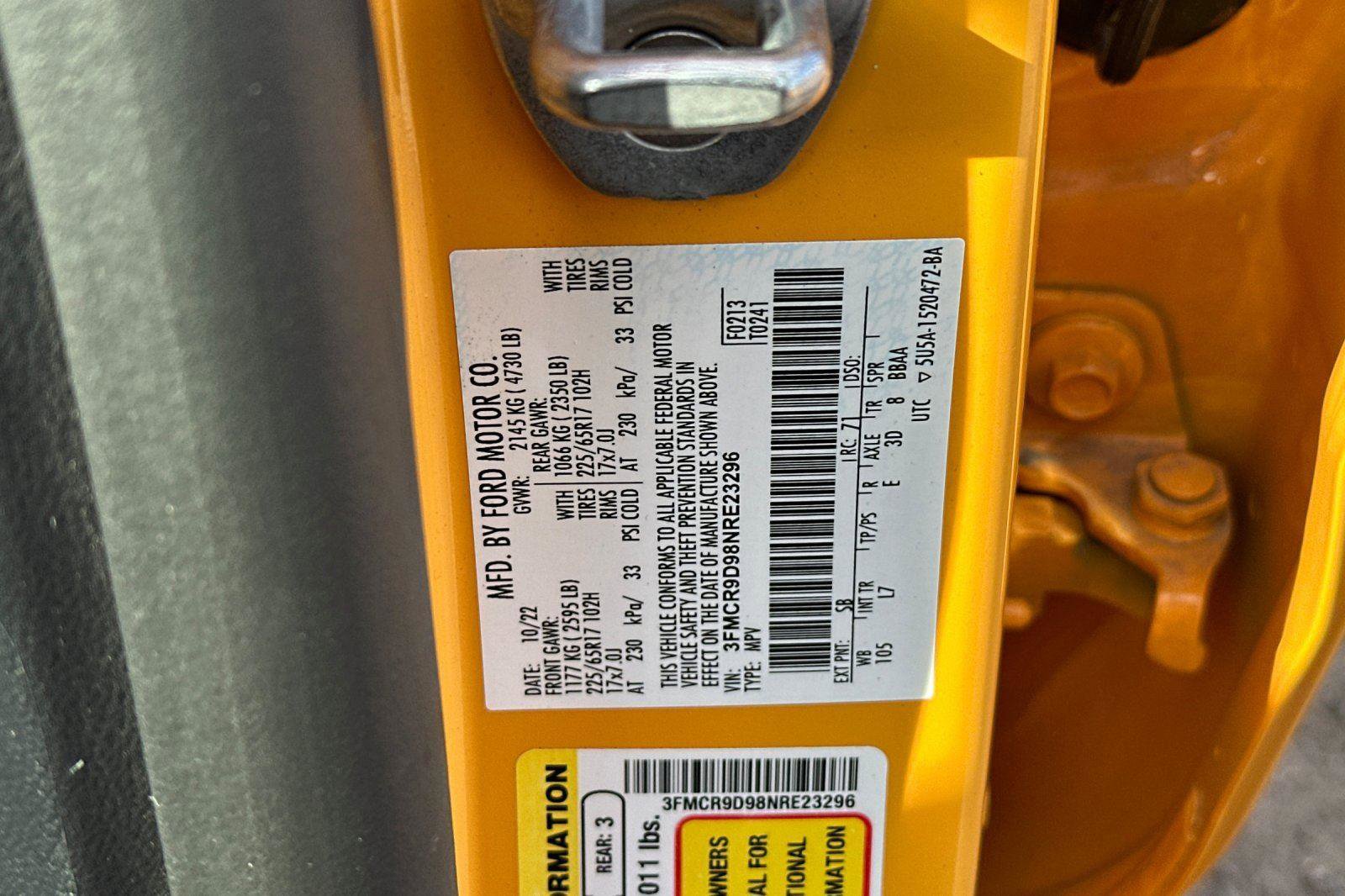 Used 2022 Ford Bronco Sport Badlands image 34