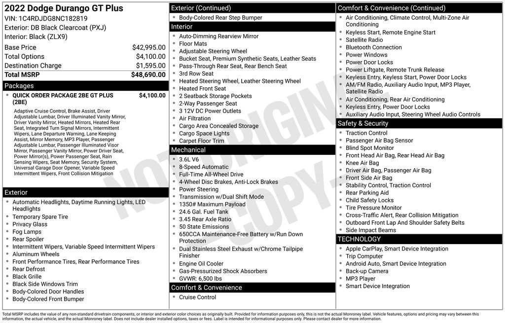 Used 2022 Dodge Durango GT image 15