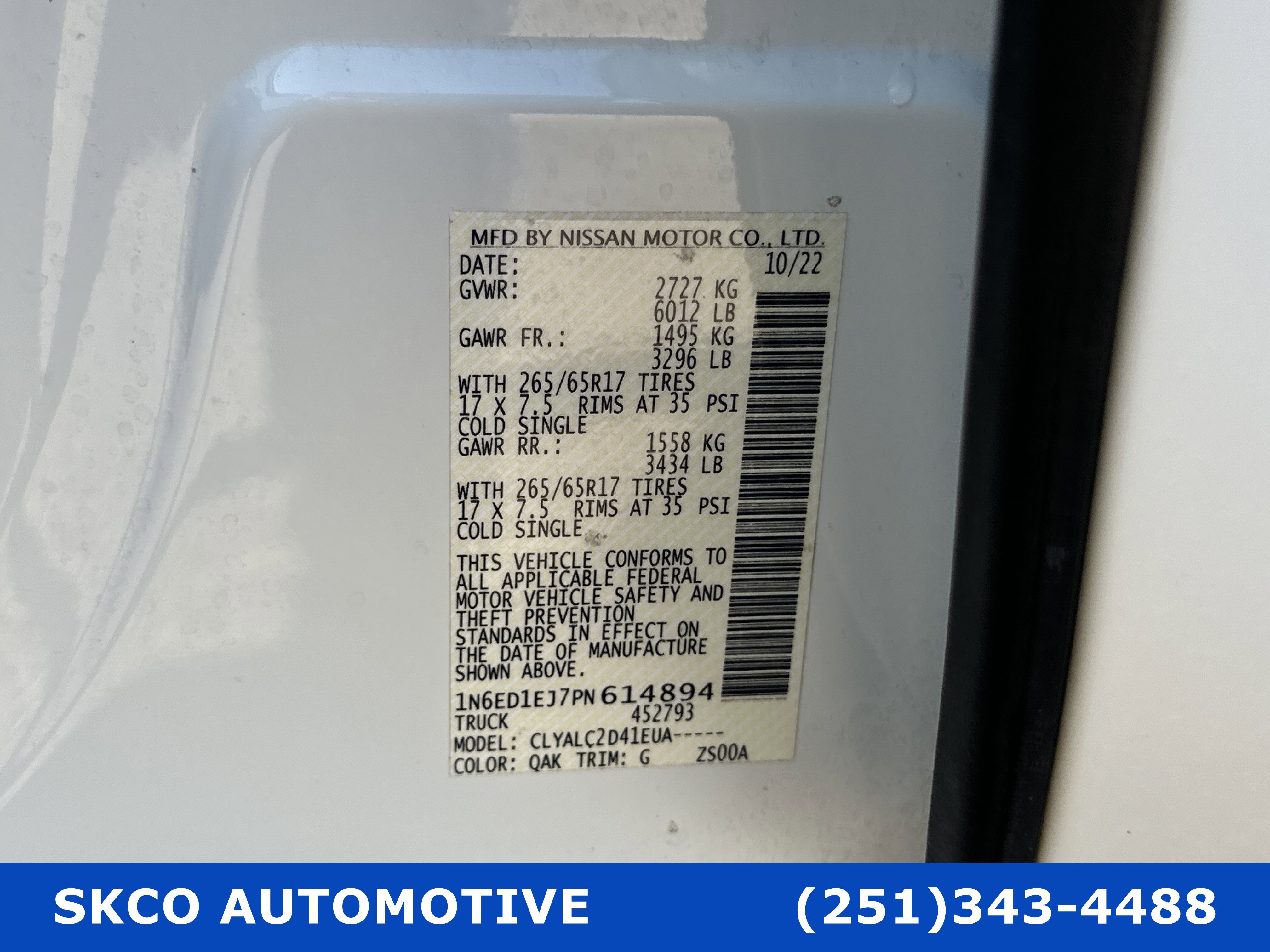Used 2023 Nissan Frontier SV w/ SV Convenience Package image 28