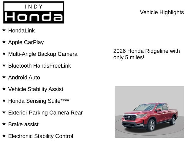 New 2026 Honda Ridgeline RTL image 7