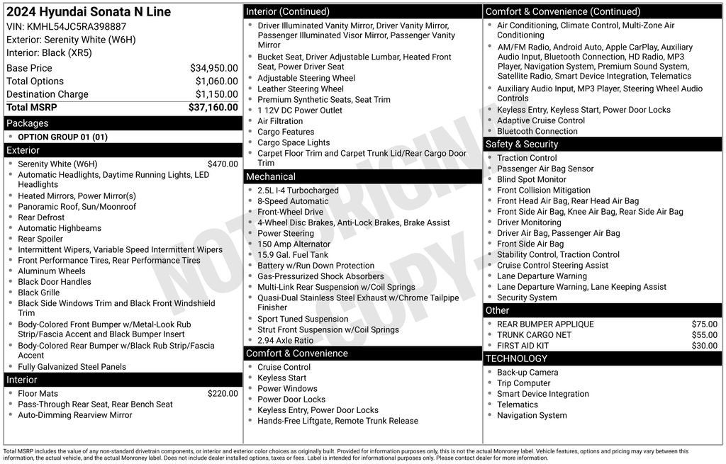 Used 2024 Hyundai Sonata N Line image 25