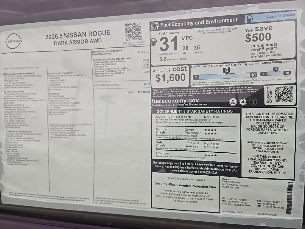 New 2026 Nissan Rogue SV image 35