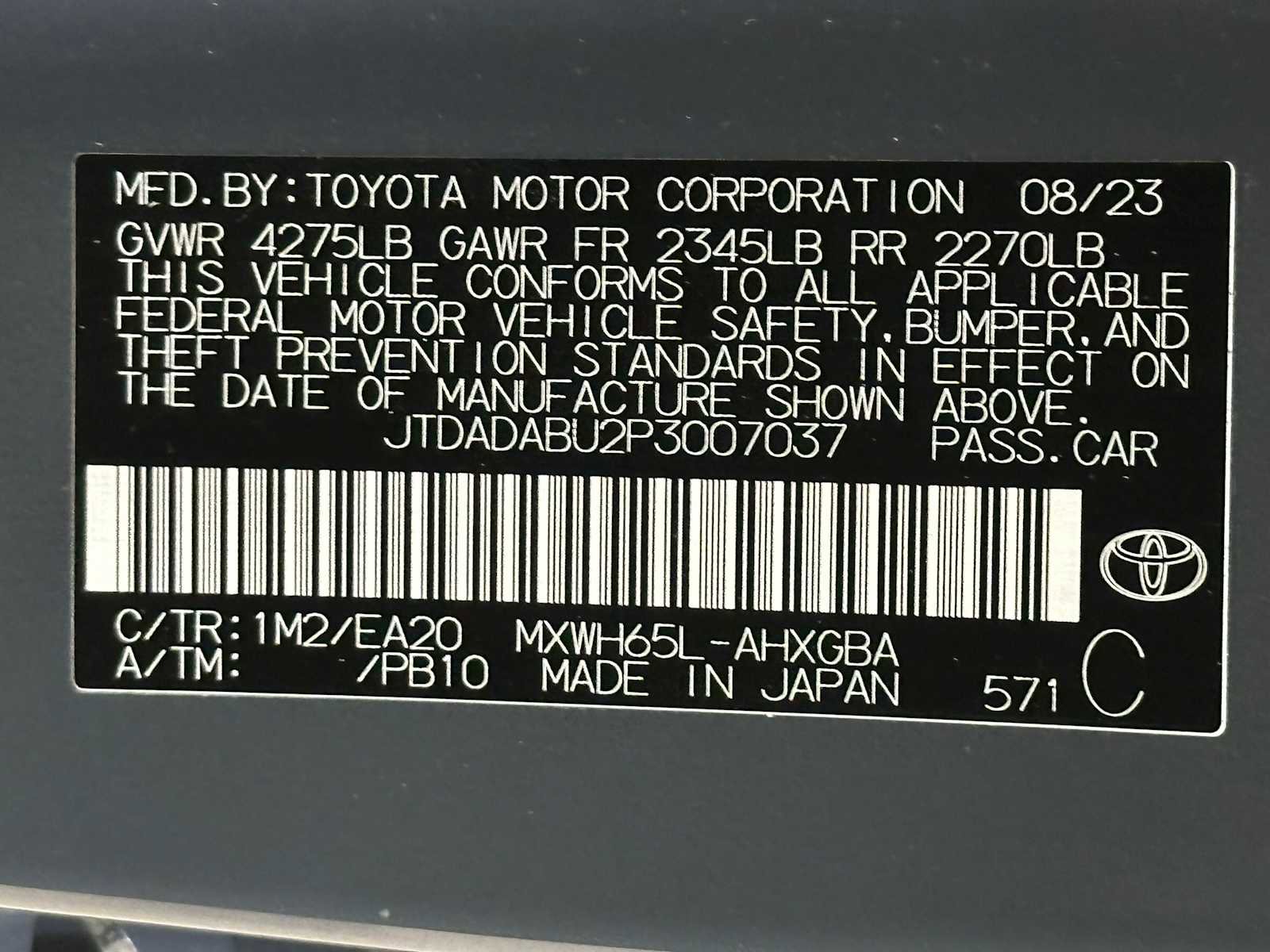 Used 2023 Toyota Prius XLE AWD/4WD image 34