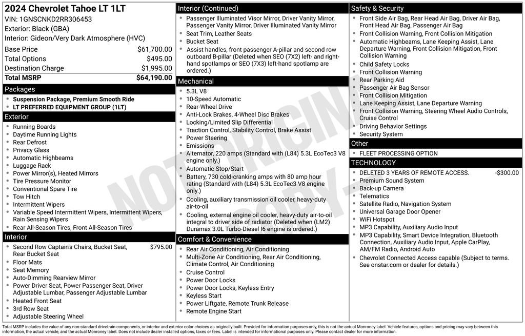 Used 2024 Chevrolet Tahoe LT RWD image 11