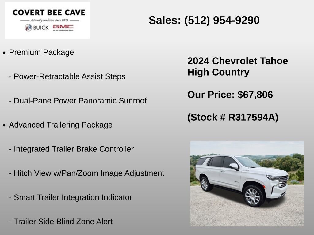 Used 2024 Chevrolet Tahoe High Country w/ Premium Package AWD/4WD image 36