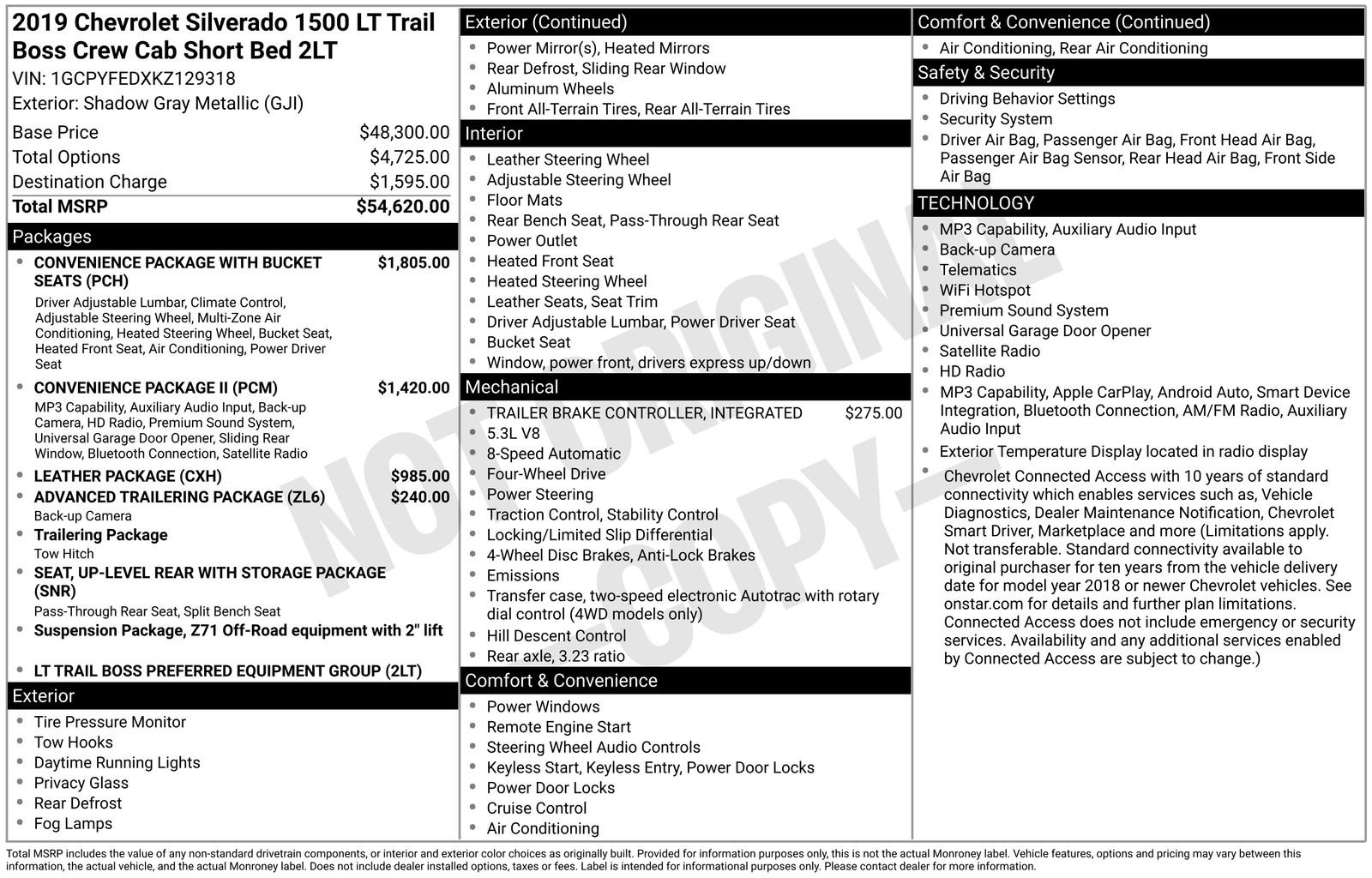 Used 2019 Chevrolet Silverado 1500 LT Trail Boss AWD/4WD image 11