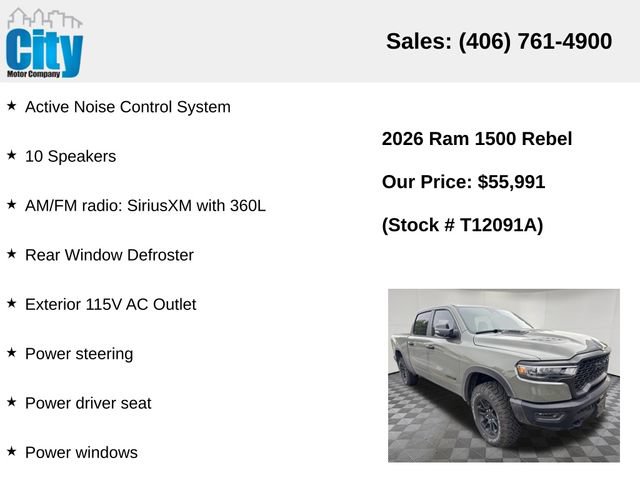 Used 2026 RAM 1500 Rebel w/ Bed Utility Group AWD/4WD image 9