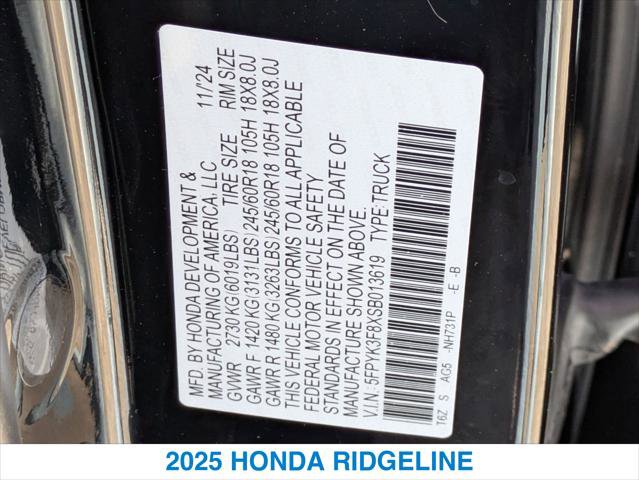 Certified 2025 Honda Ridgeline Black Edition image 26