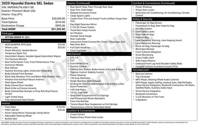 Used 2020 Hyundai Elantra SEL FWD image 11