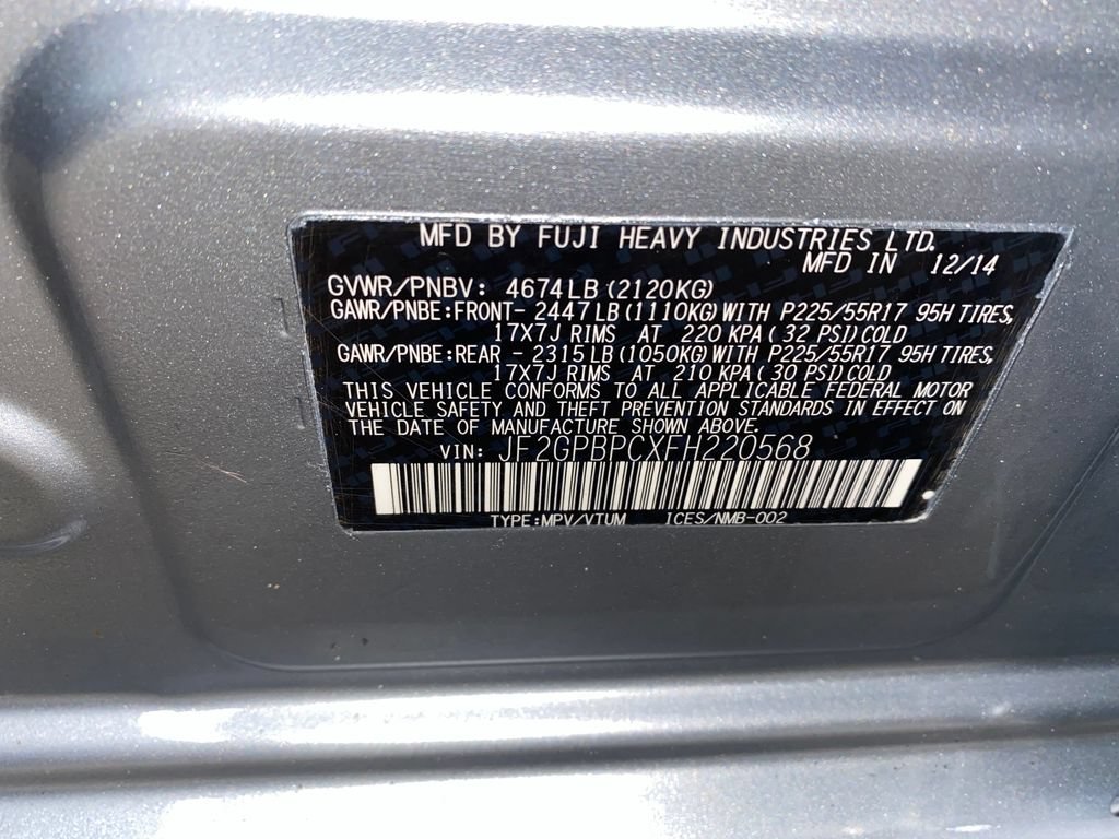 Used 2015 Subaru Crosstrek Touring AWD/4WD image 27