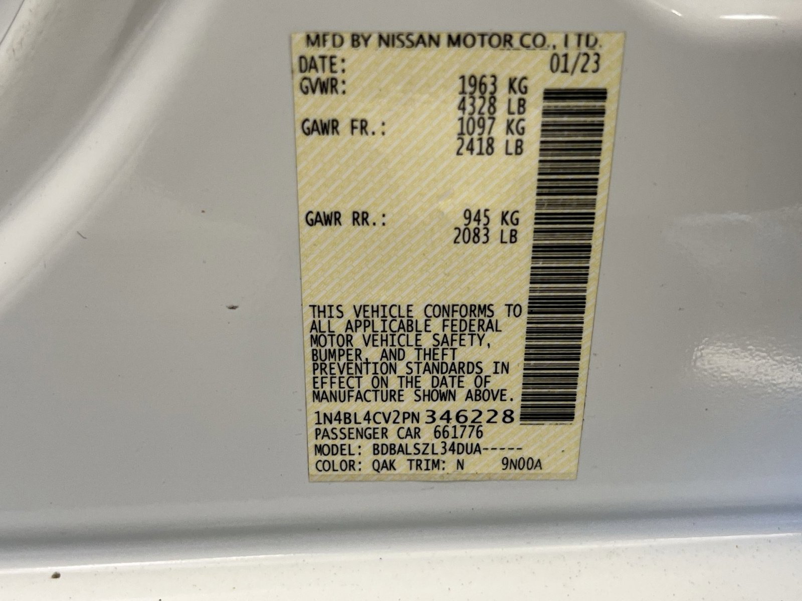 Used 2023 Nissan Altima 2.5 SR image 32