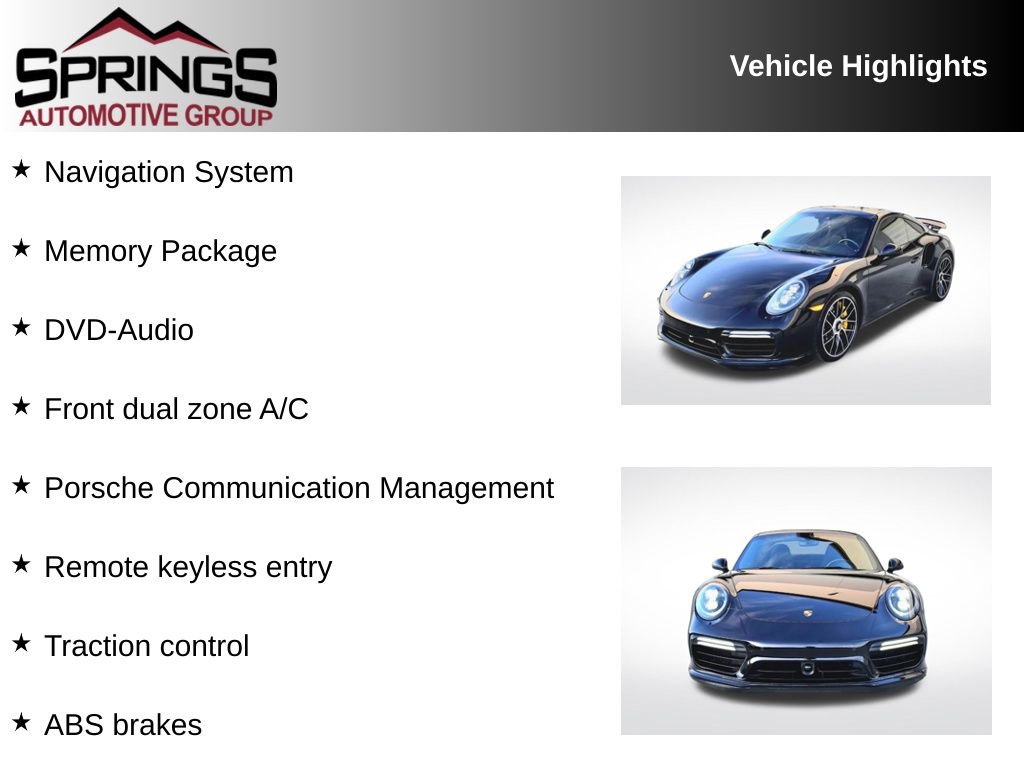 Used 2018 Porsche 911 Turbo S AWD/4WD image 2