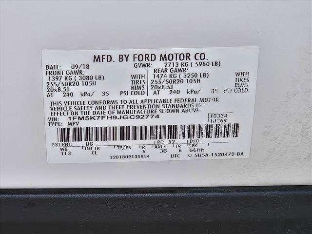 Used 2018 Ford Explorer Limited FWD image 22