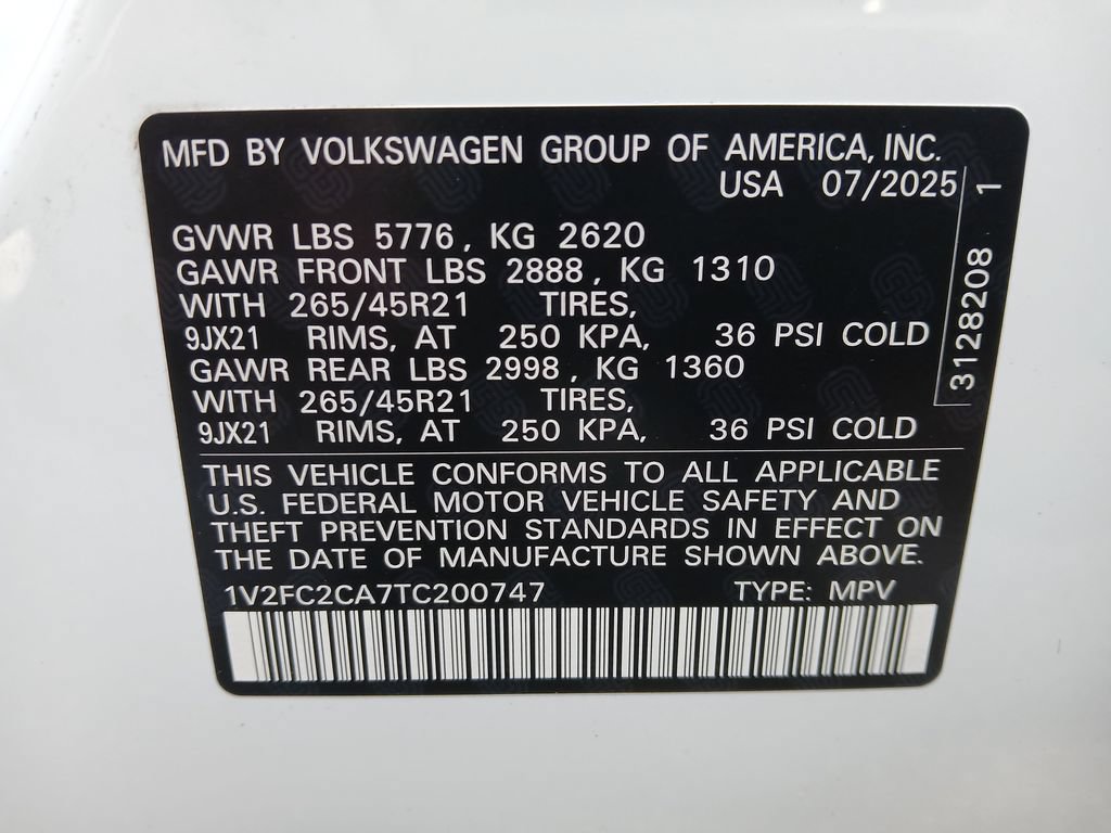 New 2026 Volkswagen Atlas Cross Sport SEL Premium R-Line AWD/4WD image 30
