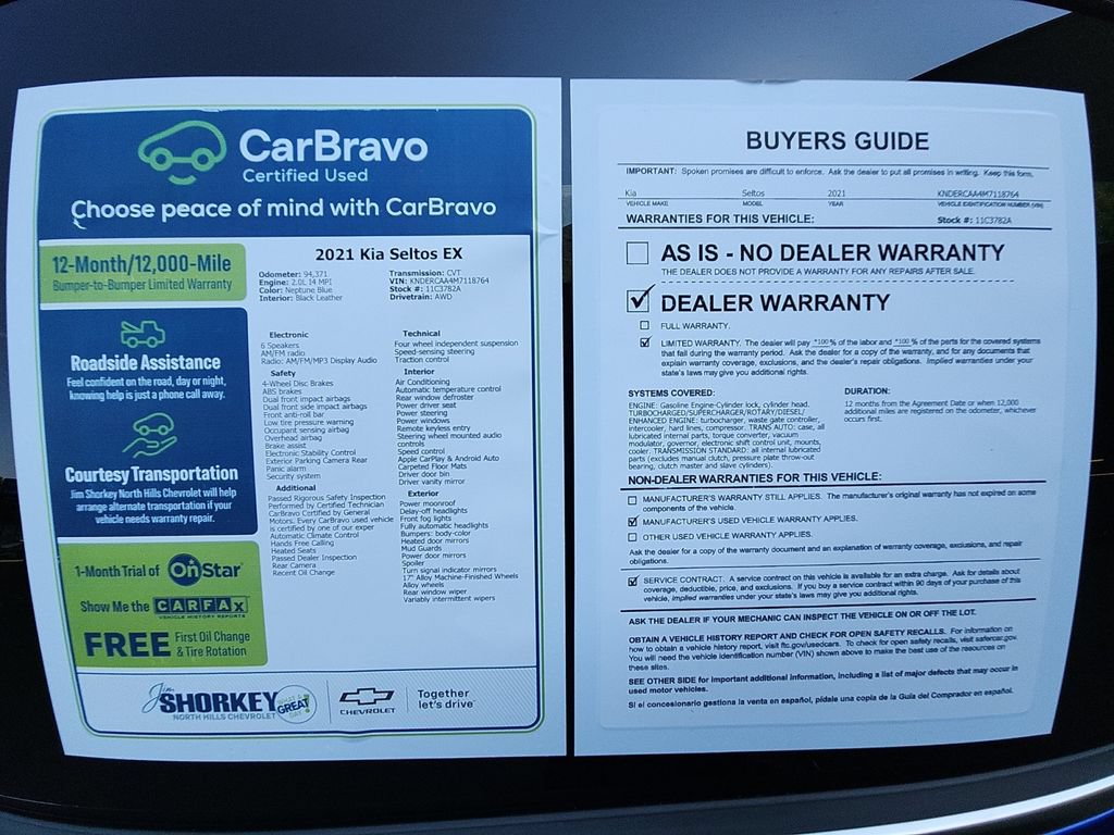 Used 2021 Kia Seltos EX AWD/4WD image 32