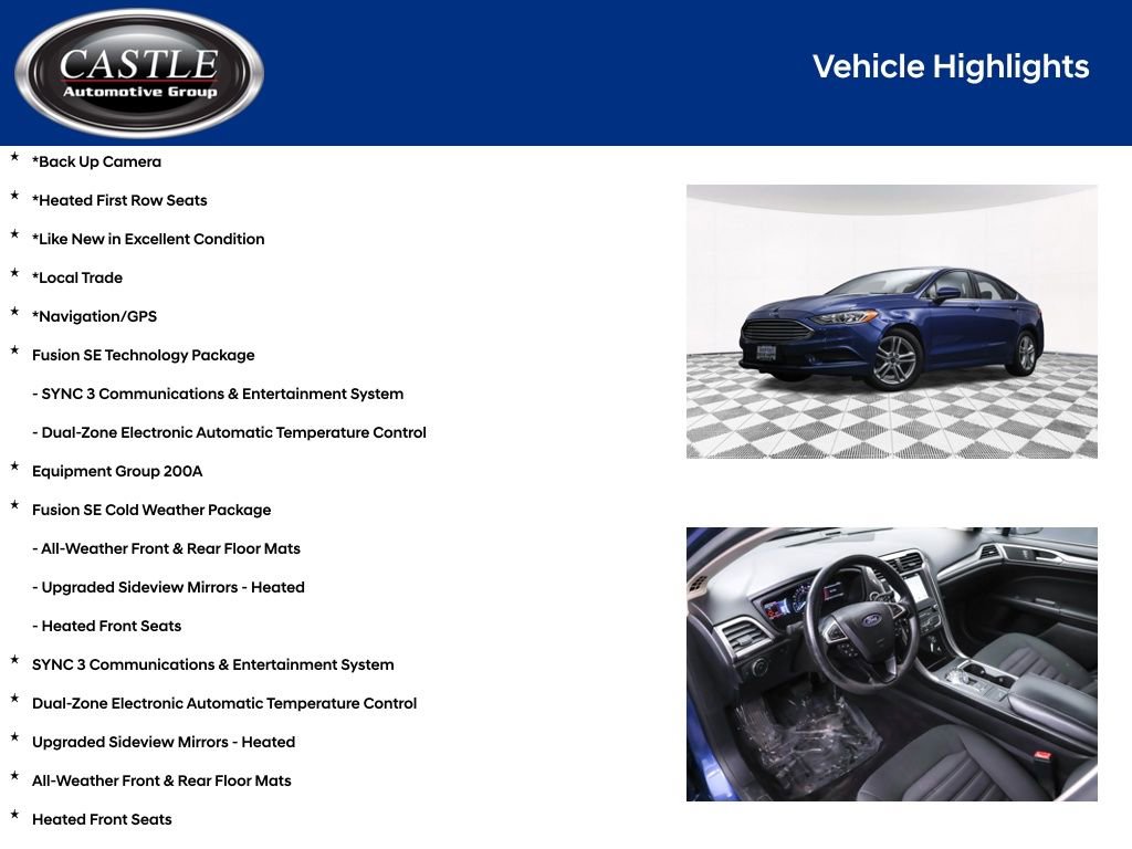 Used 2018 Ford Fusion SE w/ Fusion SE Technology Package image 4