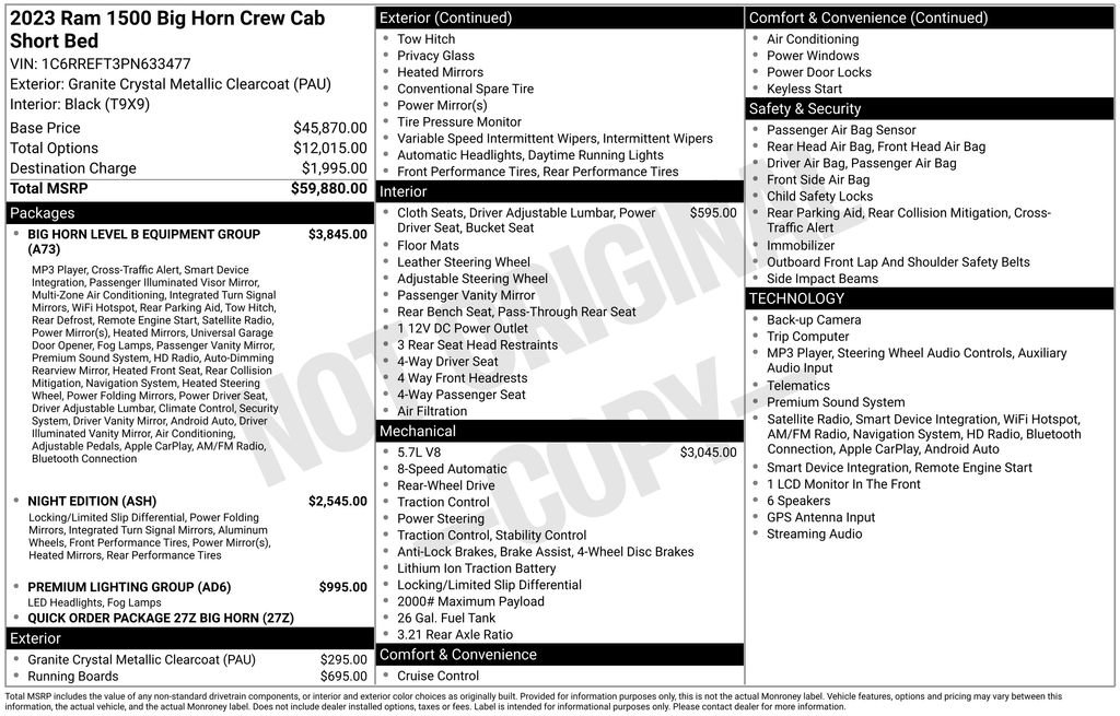Used 2023 RAM 1500 Big Horn RWD image 5