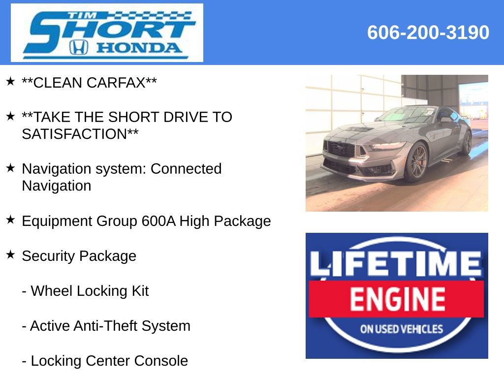 Used 2025 Ford Mustang Dark Horse w/ Security Package image 4