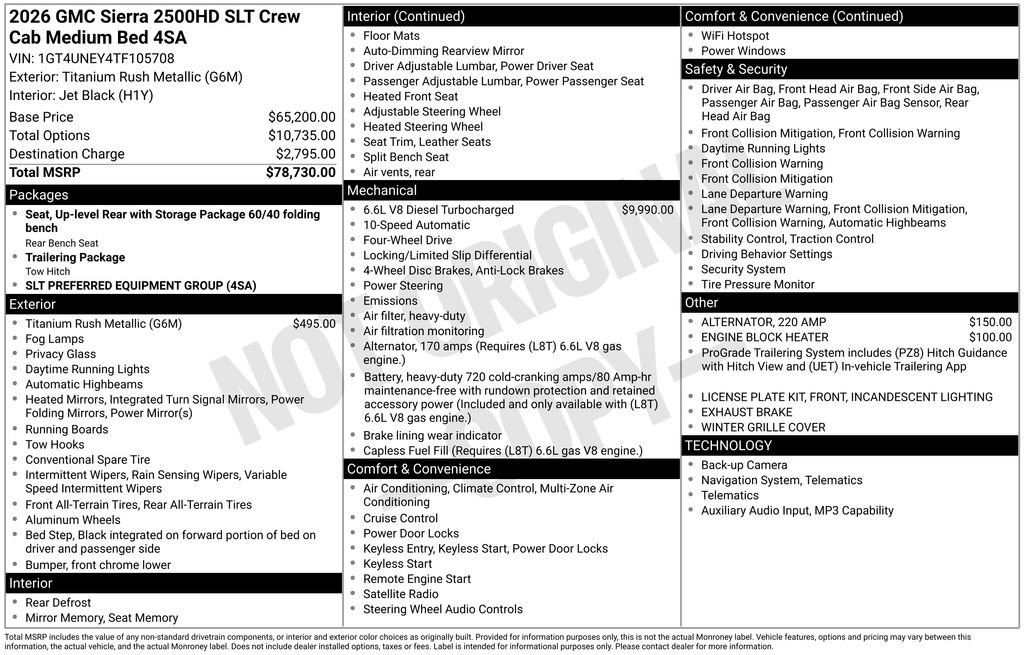 New 2026 GMC Sierra 2500 SLT AWD/4WD image 43