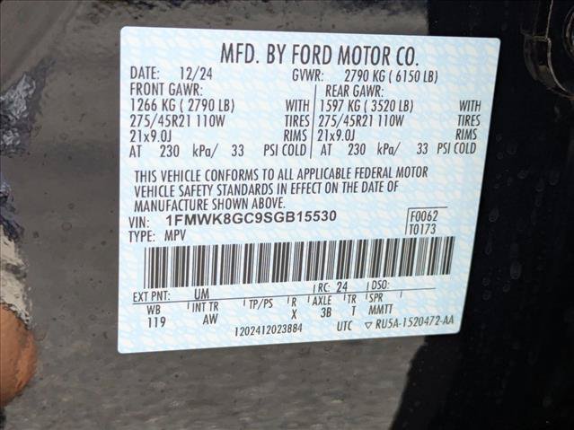 Certified 2025 Ford Explorer ST w/ Sun And Sound Package AWD/4WD image 27