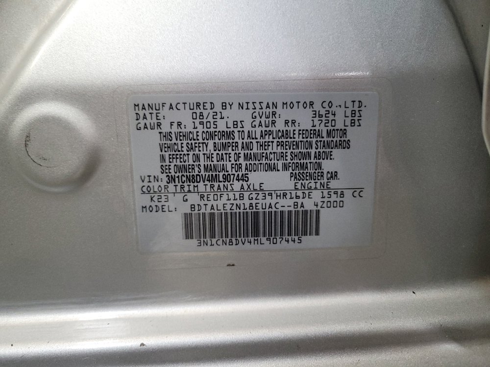 Used 2021 Nissan Versa S FWD image 33