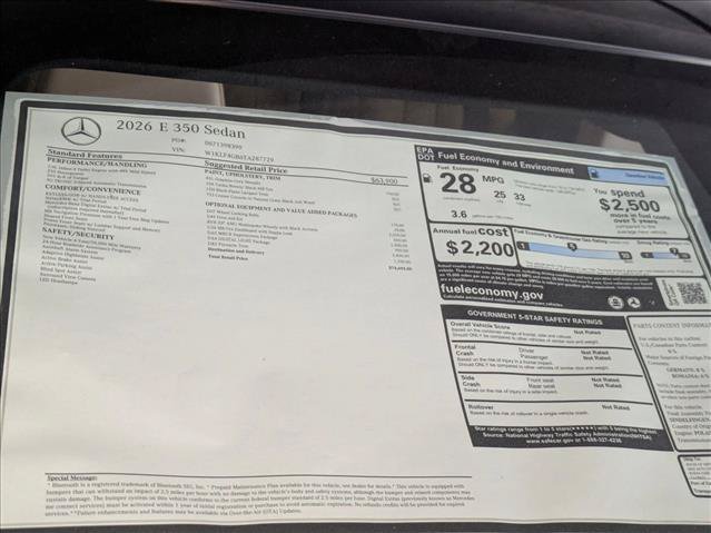 New 2026 Mercedes-Benz E 350 Sedan image 19