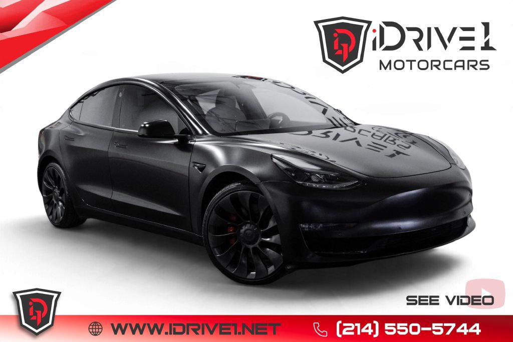 Used 2021 Tesla Model 3 Performance AWD/4WD image 1
