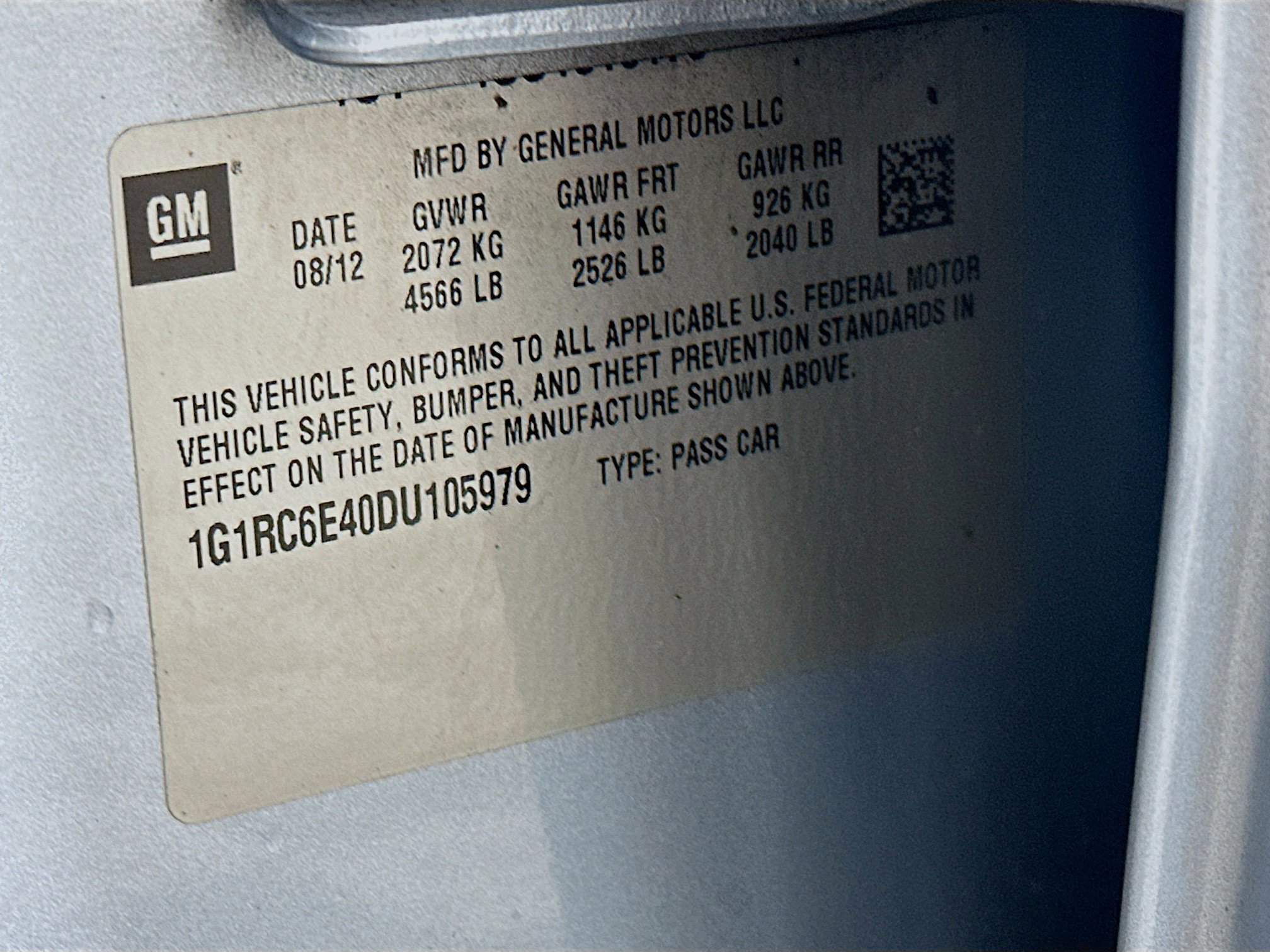 Used 2013 Chevrolet Volt w/ Enhanced Safety Package 2 image 12