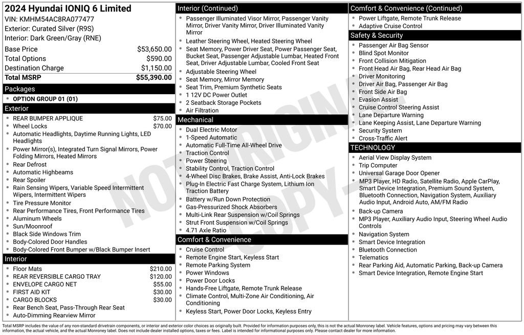 Certified 2024 Hyundai Ioniq 6 Limited AWD/4WD image 24