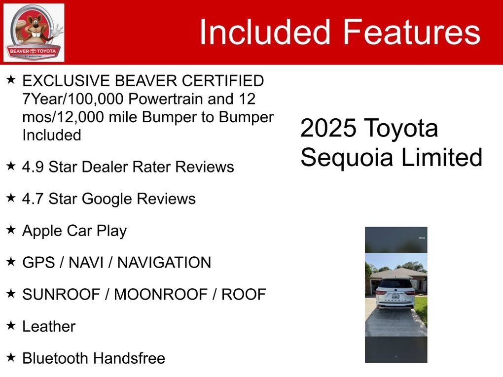 Used 2025 Toyota Sequoia Limited AWD/4WD image 5