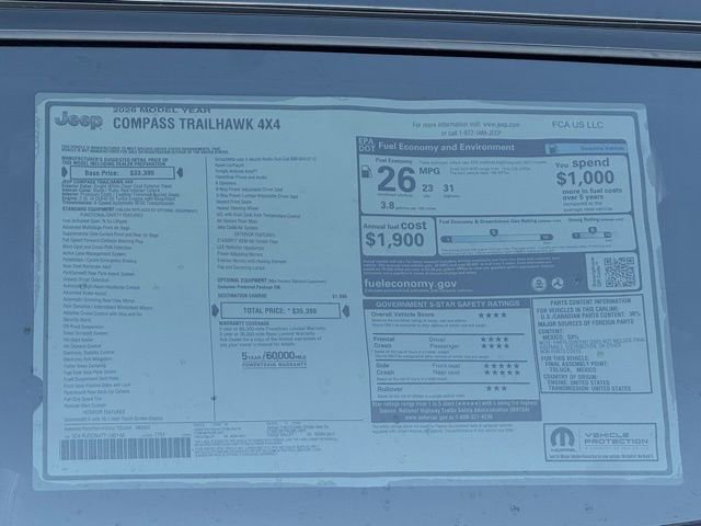 New 2026 Jeep Compass Trailhawk image 28