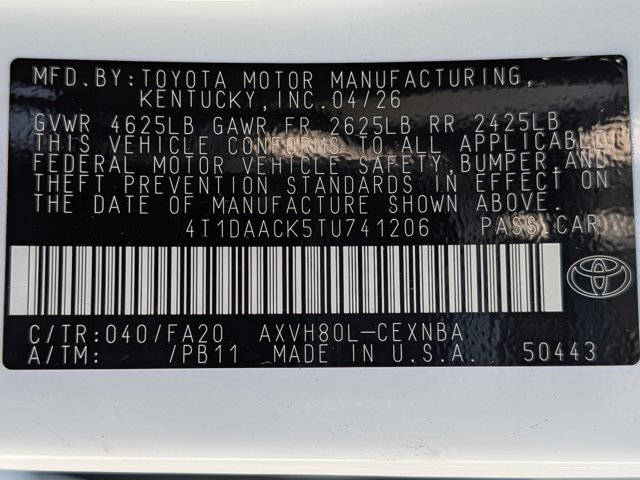 Used 2026 Toyota Camry LE FWD image 27