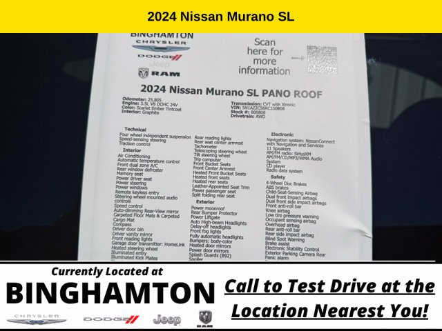 Used 2024 Nissan Murano SL AWD/4WD image 6